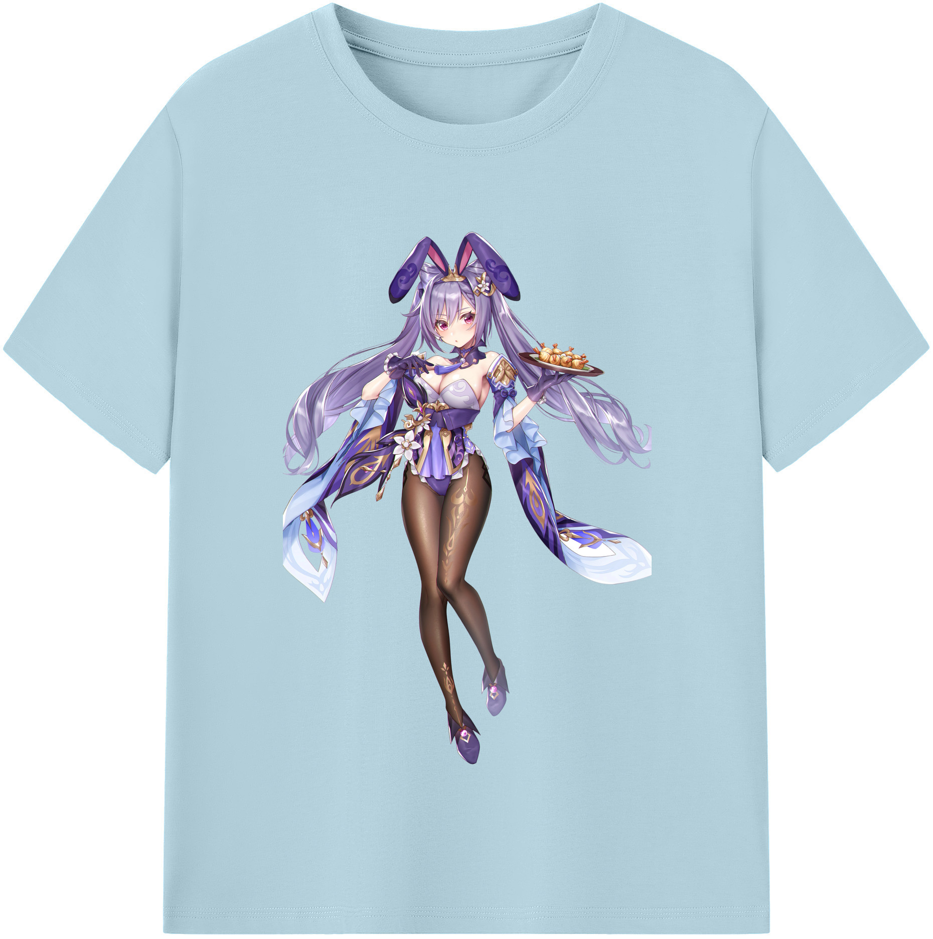 げんし神 刻晴 こくせい genshin Kokusei 綿100％半袖Tシャツ（フロントプリント）